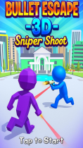 Bullet escape 3d sniper shoot - Hyper Casual Game Screenshot 1